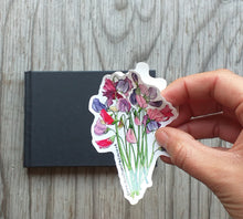Load image into Gallery viewer, Sweet Pea Bouquet Sticker by Alice Draws The Line