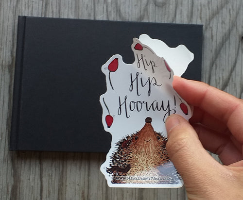 Hip Hip Hooray Sticker by Alice Draws The Line