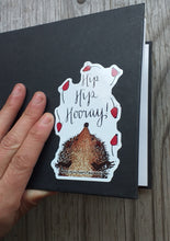 Load image into Gallery viewer, Hip Hip Hooray Hedgehog Sticker by Alice Draws The Line