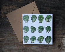 Load image into Gallery viewer, Sprouts, sprouts, sprouts A square Christmas card