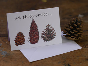 We Three Cones Card (no crowns)