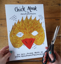 Load image into Gallery viewer, Printable Chick mask
