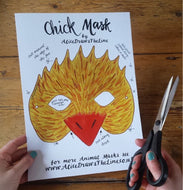 Printable Chick mask