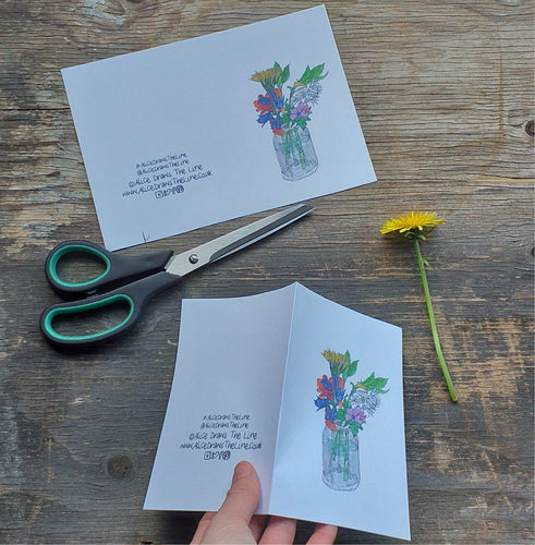 2 Printable posy cards