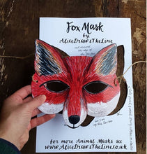 Load image into Gallery viewer, Printable Fox mask