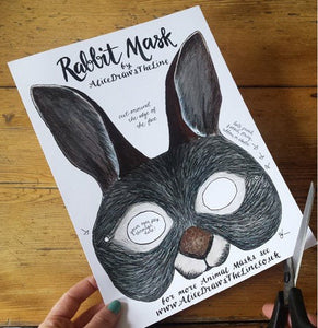 Printable Rabbit mask