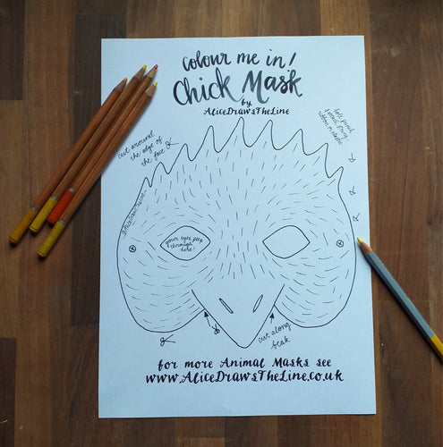 Printable Colour In Chick mask