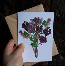 Load image into Gallery viewer, Hellebores Greeting Card, Blank inside