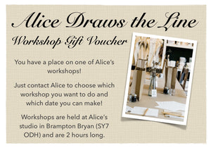 Alice Draws the Line workshop gift voucher