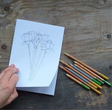 Load image into Gallery viewer, Printable Colour in Daffodil card