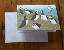 Load image into Gallery viewer, Seaside selection of cards by Alice Draws The Line, set of 3 greeting cards, printed on recycled card and blank inside